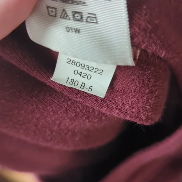 Athletic works cozy joggers sweats boys 10-12 maroon - Picture 6 of 8